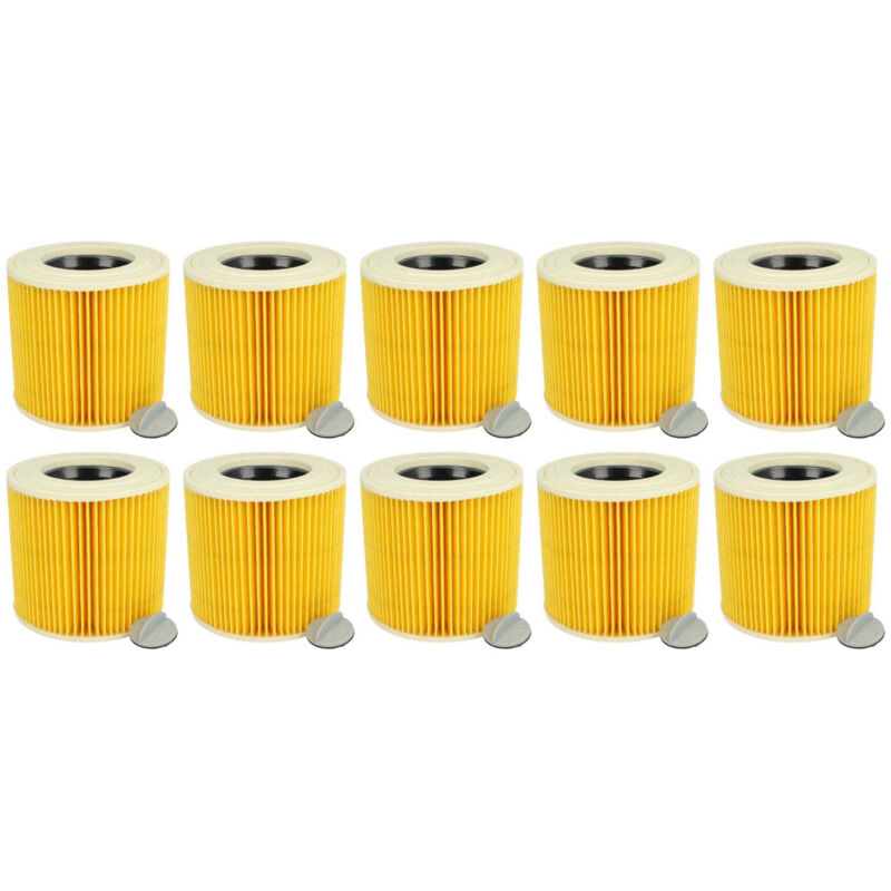 10x Filtros de cartucho para aspiradoras, robot aspiradora, limpiador multiusos reemplaza Kärcher 6.414-789.0 - Vhbw
10x Filtros de cartucho para aspiradoras, robot aspiradora, limpiador multiusos reemplaza Kärcher 6.414-789.0 - Vhbw