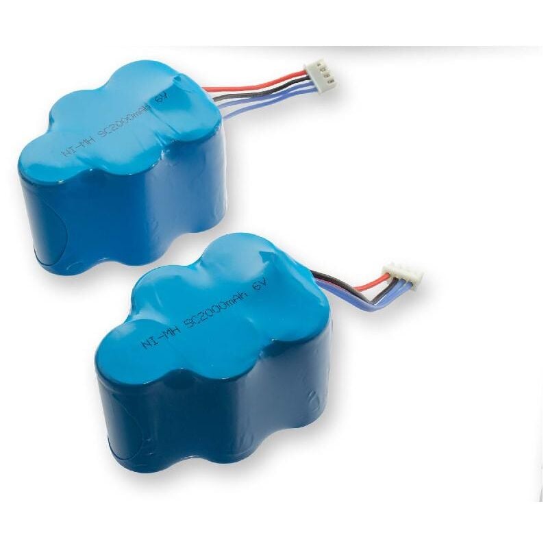 2 x baterías NiMH 2000mAh (6V) para robot aspidador Ecovacs Deebot D62, D63, D65, D650, D66, D660, D68, D680, D710, D720, D73 como LP43SC3300P5.
2 x baterías NiMH 2000mAh (6V) para robot aspidador Ecovacs Deebot D62, D63, D65, D650, D66, D660, D68, D680, D710, D720, D73 como LP43SC3300P5.