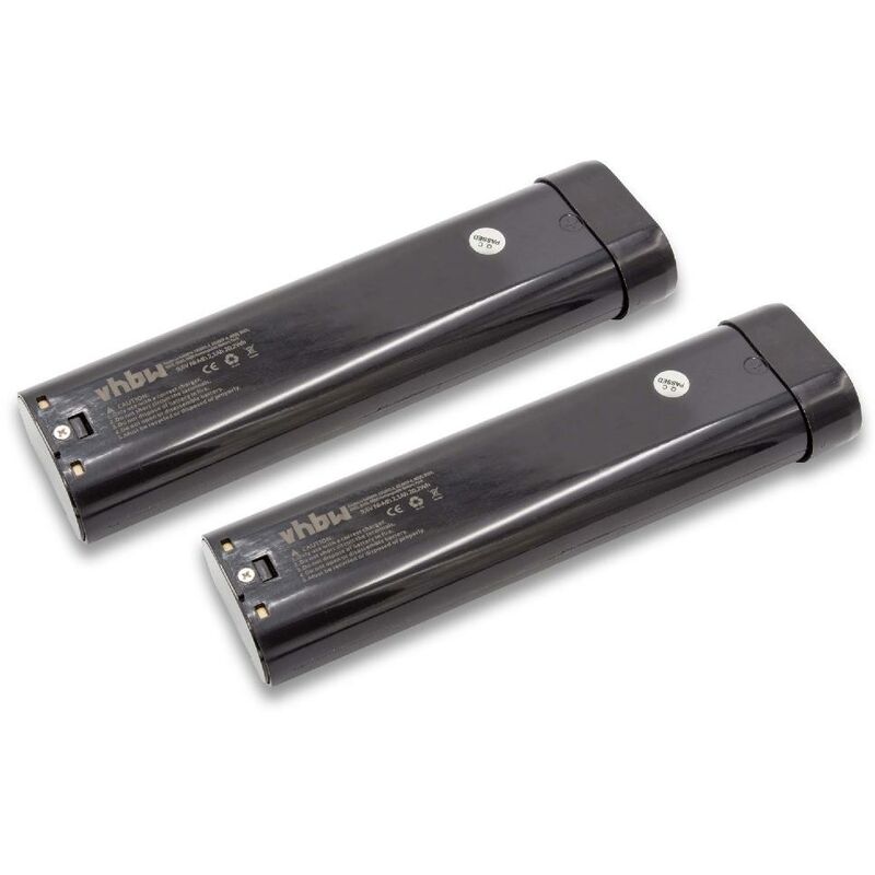 vhbw 2x NiMH Batería 2100mAh (9.6V) para su herramienta electrónica Makita UM1690D, UM1691D por 191681-2
vhbw 2x NiMH Batería 2100mAh (9.6V) para su herramienta electrónica Makita UM1690D, UM1691D por 191681-2