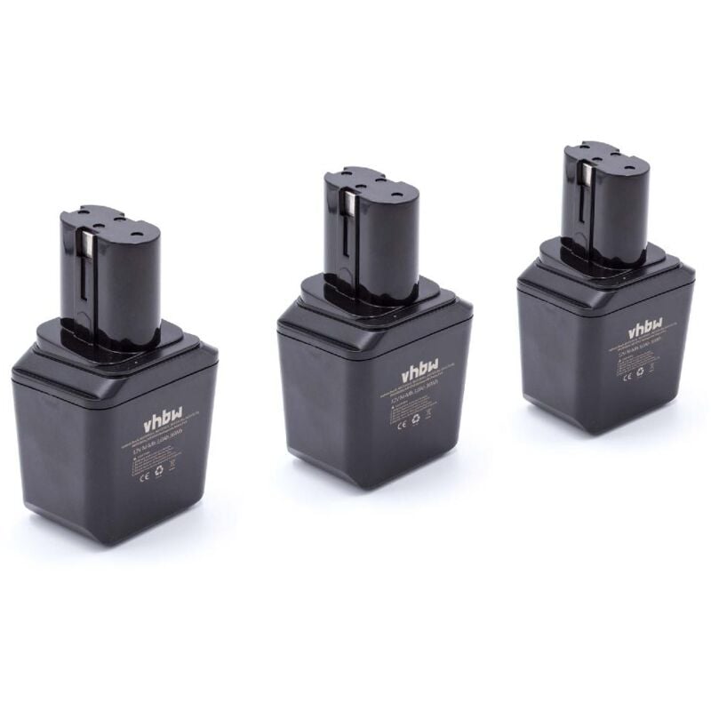 vhbw 3 x NiMH Batería 3000mAh (12V) para su herramienta electrónica Bosch GSB 12VES por 2 607 335 180, 2 607 335 021, 2 607 355 014
vhbw 3 x NiMH Batería 3000mAh (12V) para su herramienta electrónica Bosch GSB 12VES por 2 607 335 180, 2 607 335 021, 2 607 355 014