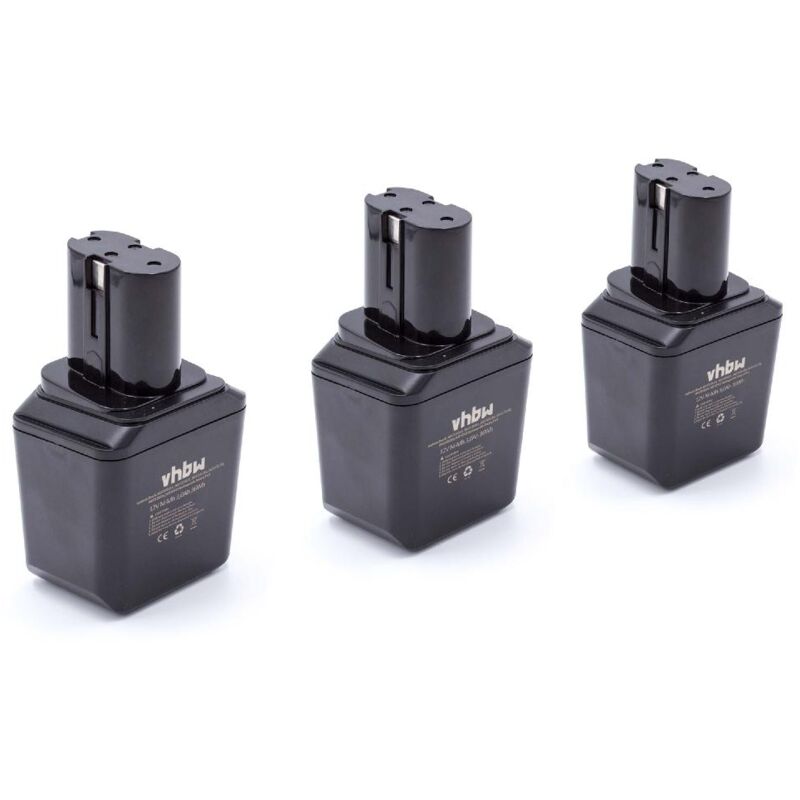 3x baterías Ni-MH 3000mAh (12V) para herramientas eléctricas Bosch PSR-Serie primera generación con batería 12Volt y 2 607 335 180, 2 607 335 021
3x baterías Ni-MH 3000mAh (12V) para herramientas eléctricas Bosch PSR-Serie primera generación con batería 12Volt y 2 607 335 180, 2 607 335 021