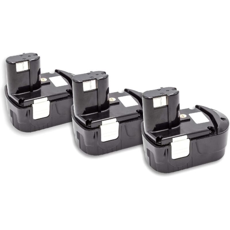 vhbw 3x Baterías NiMH 1500mAh (18V) para herramientas Powertools Tools Hitachi C 18DL, C 18DLX, C 18DMR, C 6DC, C 6DD, CJ 18DL, CJ 18DLX
vhbw 3x Baterías NiMH 1500mAh (18V) para herramientas Powertools Tools Hitachi C 18DL, C 18DLX, C 18DMR, C 6DC, C 6DD, CJ 18DL, CJ 18DLX