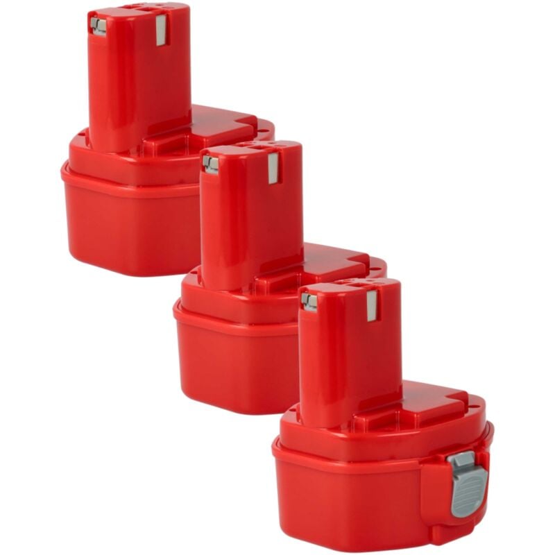 3x NiMH batería 1500mAh (14.4V) para herramienta eléctrica powertools tools como Makita 1420 - Vhbw
3x NiMH batería 1500mAh (14.4V) para herramienta eléctrica powertools tools como Makita 1420 - Vhbw