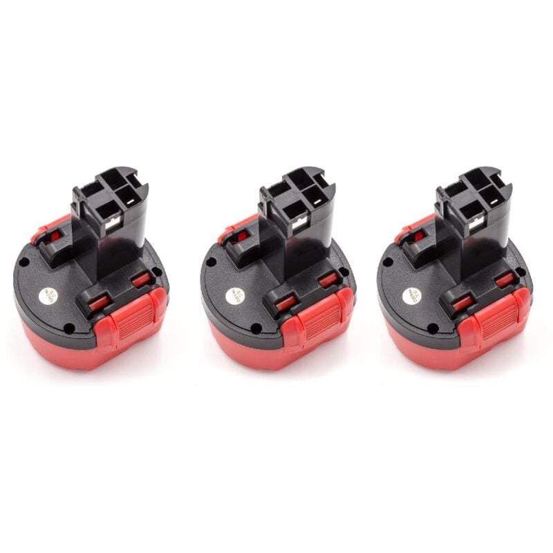 3x NiMH batería 1500mAh (9.6V) para herramienta eléctrica powertools tools como Bosch BPT1041 - Vhbw
3x NiMH batería 1500mAh (9.6V) para herramienta eléctrica powertools tools como Bosch BPT1041 - Vhbw