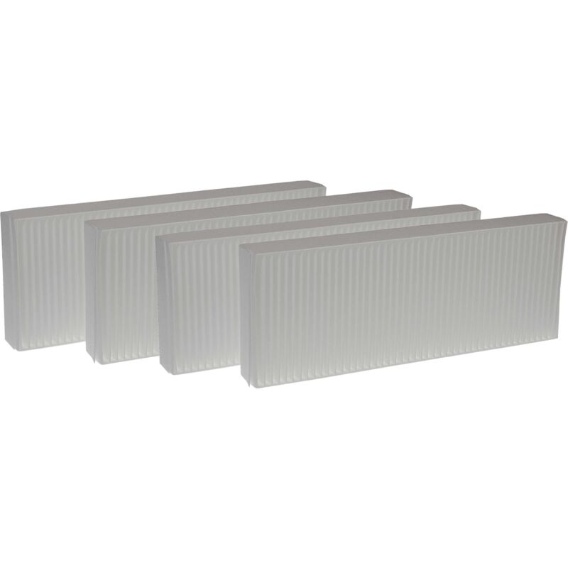 vhbw 4x filtro G4 reemplaza Zehnder 527004250 para unidad de ventilación - Set de filtro, 48 x 18 x 10 cm, blanco
vhbw 4x filtro G4 reemplaza Zehnder 527004250 para unidad de ventilación - Set de filtro, 48 x 18 x 10 cm, blanco