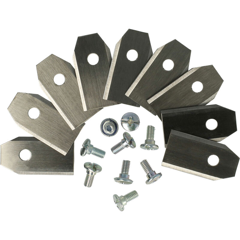 9x cuchilla de repuesto compatible con Husqvarna Automower 230ACX, 260ACX, 265ACX, SH Cortacésped - Cuchilla de recambio, plateada, acero - Vhbw
9x cuchilla de repuesto compatible con Husqvarna Automower 230ACX, 260ACX, 265ACX, SH Cortacésped - Cuchilla de recambio, plateada, acero - Vhbw