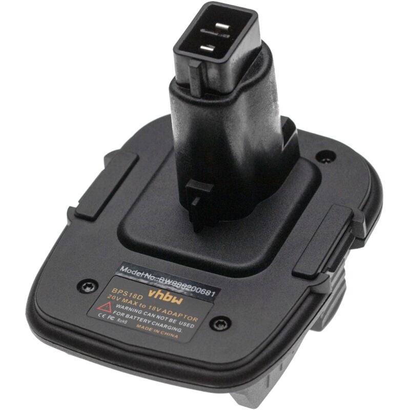 Adaptador batería compatible con Black & Decker herramienta / batería - Adaptador para baterías 20 V Li-Ion a 18 V Ni-MH - Vhbw
Adaptador batería compatible con Black & Decker herramienta / batería - Adaptador para baterías 20 V Li-Ion a 18 V Ni-MH - Vhbw