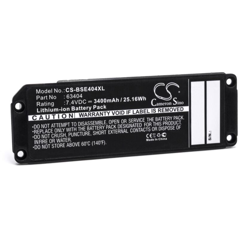 batería compatible con Bose Soundlink 413295, Mini altavoz altavoces (3400mAh, 7,4V, Li-Ion) - Vhbw
batería compatible con Bose Soundlink 413295, Mini altavoz altavoces (3400mAh, 7,4V, Li-Ion) - Vhbw