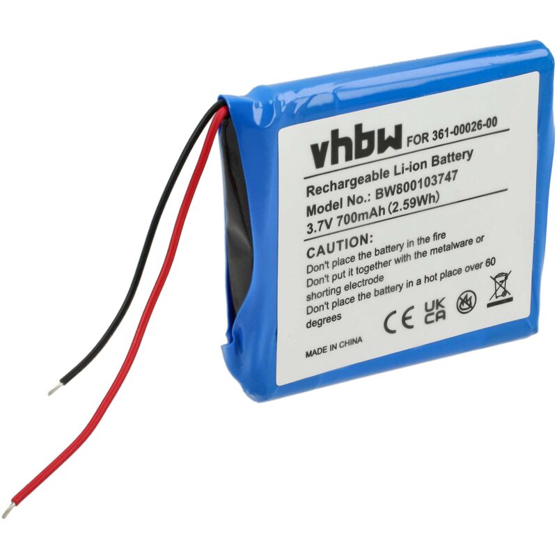 vhbw Batería compatible con Garmin Forerunner 205, 305 GPS, navegación, navi -Reemplaza 361-00026-00 (700mAh, 3.7V, Li-Ion)
vhbw Batería compatible con Garmin Forerunner 205, 305 GPS, navegación, navi -Reemplaza 361-00026-00 (700mAh, 3.7V, Li-Ion)