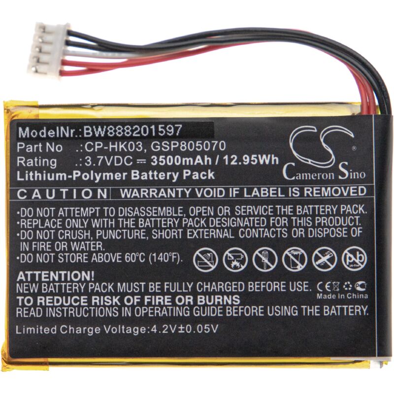 batería compatible con Harman/Kardon Esquire 2 altavoz altavoces (3500mAh, 3,7V, polímero de litio) - Vhbw
batería compatible con Harman/Kardon Esquire 2 altavoz altavoces (3500mAh, 3,7V, polímero de litio) - Vhbw