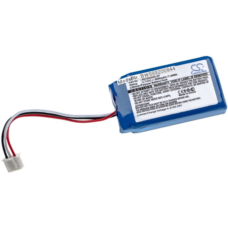 Batería recargable compatible con JBL Flip 2 (2013), II (2013) altavoces, cajas acústicas, bafles (2000 mAh, 3,7 V, polímero de litio) - Vhbw
Batería recargable compatible con JBL Flip 2 (2013), II (2013) altavoces, cajas acústicas, bafles (2000 mAh, 3,7 V, polímero de litio) - Vhbw