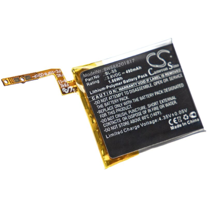 batería compatible con LG GizmoGadget VC200 smartwatch reloj de actividad (490mAh, 3,8V, polímero de litio) - Vhbw
batería compatible con LG GizmoGadget VC200 smartwatch reloj de actividad (490mAh, 3,8V, polímero de litio) - Vhbw