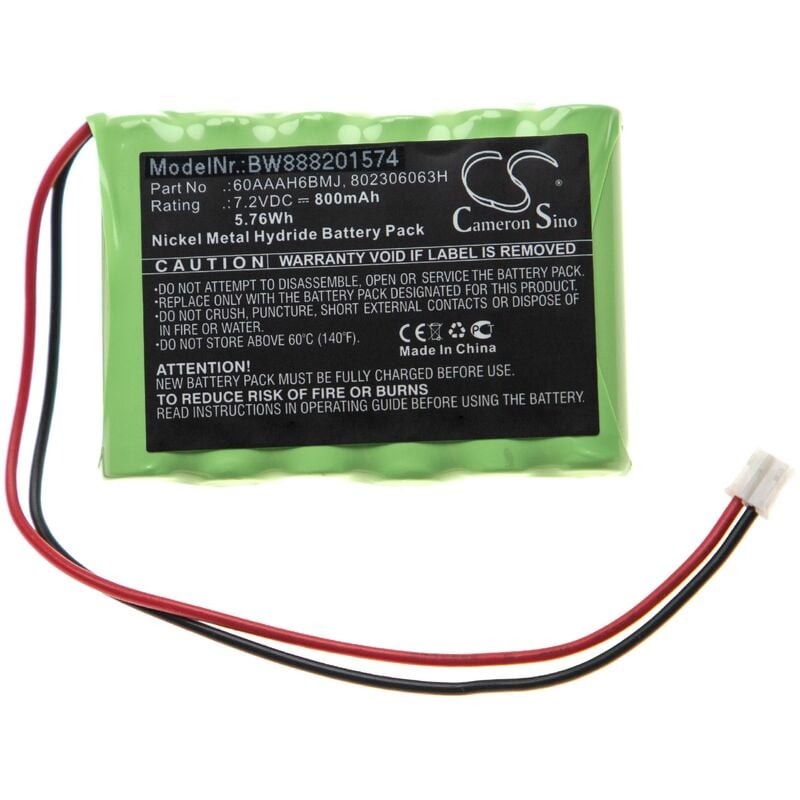 batería compatible con Yale Easy AI, Easy EF, Easy Fit, HSA6400, HSA6410 control de alarma seguridad (800mAh, 7,2V, NiMH) - Vhbw
batería compatible con Yale Easy AI, Easy EF, Easy Fit, HSA6400, HSA6410 control de alarma seguridad (800mAh, 7,2V, NiMH) - Vhbw