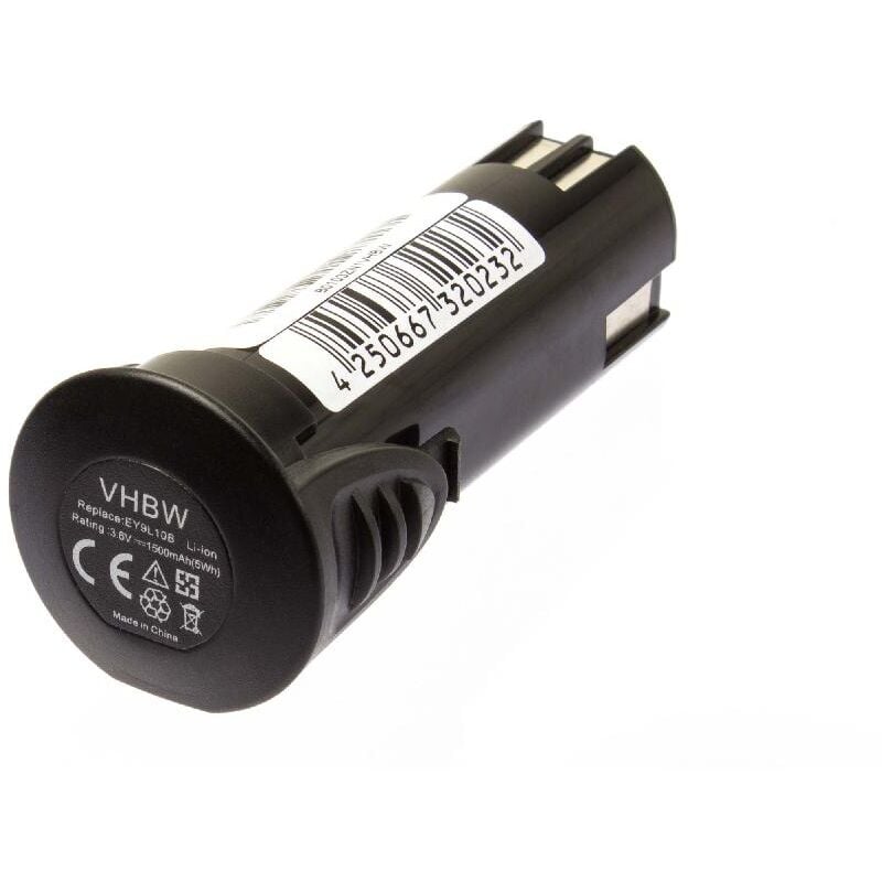 Batería de Li-Ion 1500mAh (3.6V) para herramientas Powertools Tools reemplaza Panasonic EY9L10B - Vhbw
Batería de Li-Ion 1500mAh (3.6V) para herramientas Powertools Tools reemplaza Panasonic EY9L10B - Vhbw