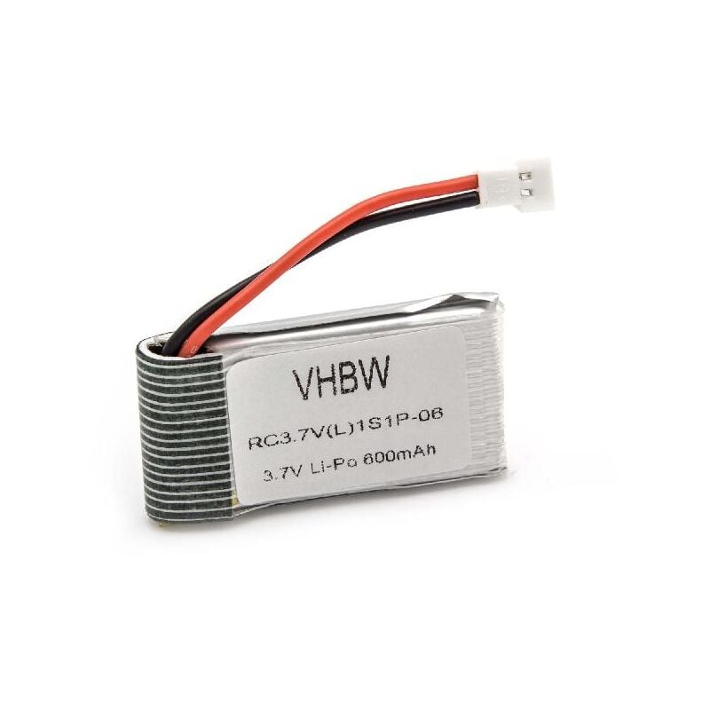 Batería de polímero de litio 600mAh (3.7V), conexión walkera, para modelismo Walkera CB100 4G6 5G6 HM 4#3B - Vhbw
Batería de polímero de litio 600mAh (3.7V), conexión walkera, para modelismo Walkera CB100 4G6 5G6 HM 4#3B - Vhbw