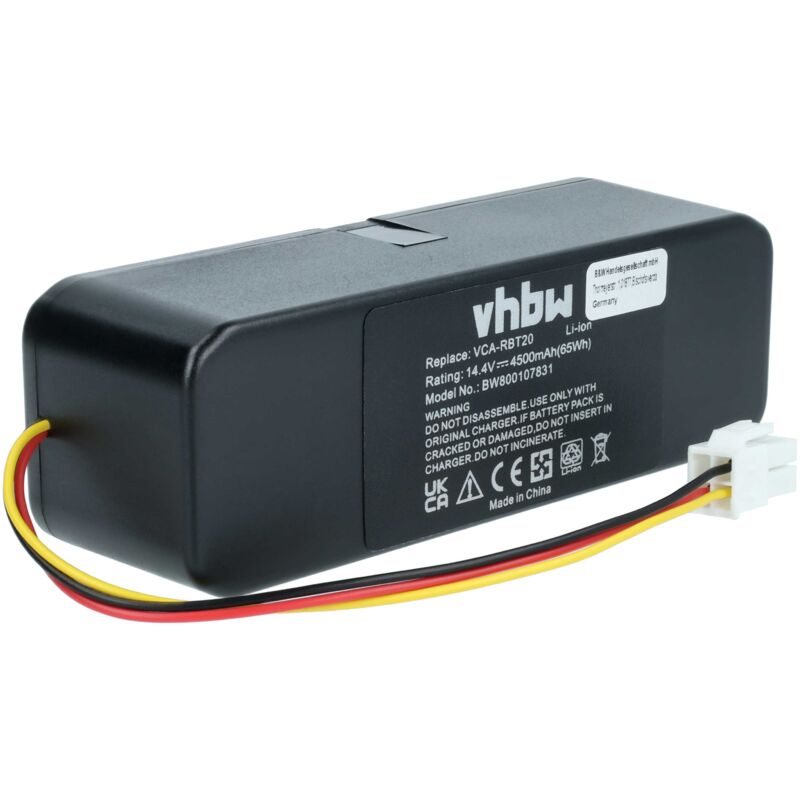 Batería compatible con Samsung Navibot VR-Series Samsung Navibot Airfresh SR-Series aspiradora, robot de limpieza (4500mAh, 14,4V, Li-Ion) - Vhbw
Batería compatible con Samsung Navibot VR-Series Samsung Navibot Airfresh SR-Series aspiradora, robot de limpieza (4500mAh, 14,4V, Li-Ion) - Vhbw