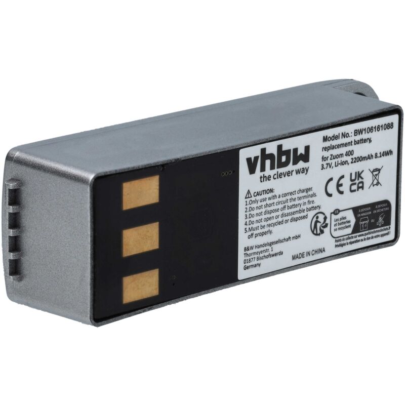 Batería Li-Ion 2200mAh (3.7V) compatible con Garmin Zumo 400, Zumo 450, Zumo 500, Zumo 500 Deluxe, Zumo 550; navegador, GPS - Vhbw
Batería Li-Ion 2200mAh (3.7V) compatible con Garmin Zumo 400, Zumo 450, Zumo 500, Zumo 500 Deluxe, Zumo 550; navegador, GPS - Vhbw