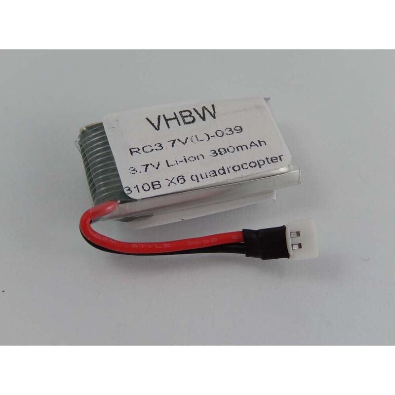 Vhbw - Batería recargable compatible con Top Selling 310B X6 Quadrocopter dron, multicóptero, cuadricóptero (390 mAh, 3,7 V, polímero de litio)
Vhbw - Batería recargable compatible con Top Selling 310B X6 Quadrocopter dron, multicóptero, cuadricóptero (390 mAh, 3,7 V, polímero de litio)