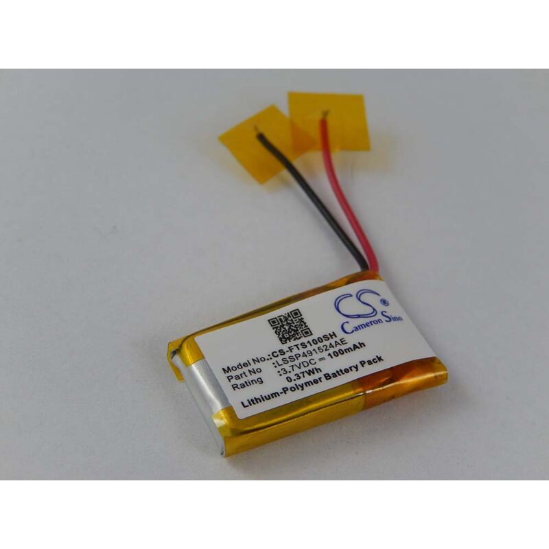 Batería Li-Polymer 100mAh (3.7V) para pulsera Fitness Fitbit Surge como LSSP491524AE. - Vhbw
Batería Li-Polymer 100mAh (3.7V) para pulsera Fitness Fitbit Surge como LSSP491524AE. - Vhbw