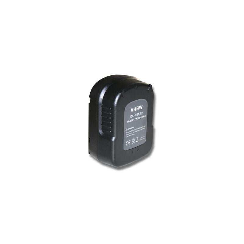 Batería recargable compatible con Black & Decker FS1202BN, FS1202D, FS12PS, FS12PSK, FSD122, HP122K herramientas eléctricas (2000 mAh NiMH 12 V)
Batería recargable compatible con Black & Decker FS1202BN, FS1202D, FS12PS, FS12PSK, FSD122, HP122K herramientas eléctricas (2000 mAh NiMH 12 V)