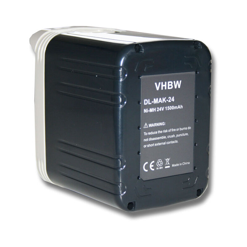 batería NiMH 1500mAh (24V) para herramientas eléctricas Makita BTW200SJE, BTW200WA, BTW200WAE, DK2401HF, DK2402HF y B2417, B2420, B2430, 193127-4
batería NiMH 1500mAh (24V) para herramientas eléctricas Makita BTW200SJE, BTW200WA, BTW200WAE, DK2401HF, DK2402HF y B2417, B2420, B2430, 193127-4