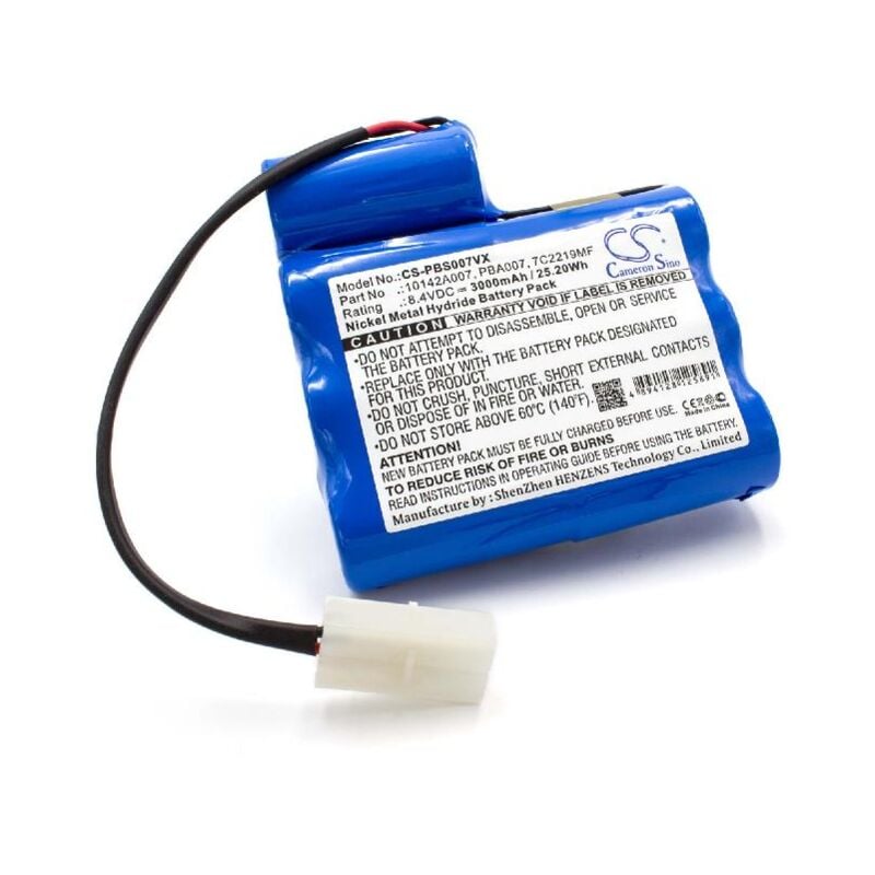 Vhbw - Batería NiMH 3000mAh (8.4V) para aspiradoras de piscina reemplaza 7C2219MF, PBA007
Vhbw - Batería NiMH 3000mAh (8.4V) para aspiradoras de piscina reemplaza 7C2219MF, PBA007