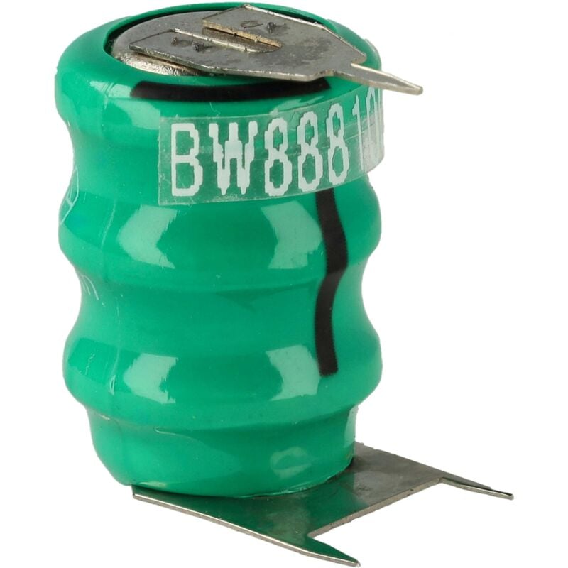 NiMH Batería de botón de repuesto Tipo V40H 3 pines 40 mAh 3,6 V compatible para lámparas solares, etc. - Vhbw
NiMH Batería de botón de repuesto Tipo V40H 3 pines 40 mAh 3,6 V compatible para lámparas solares, etc. - Vhbw