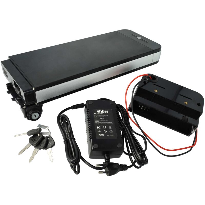 Batería portaequipajes 11Ah 36V Li-Ion incl. cargador + conexión USB compatible con diversos E-Bikes, bicicletas eléctricas, pedelecs -Tipo 3 - Vhbw
Batería portaequipajes 11Ah 36V Li-Ion incl. cargador + conexión USB compatible con diversos E-Bikes, bicicletas eléctricas, pedelecs -Tipo 3 - Vhbw