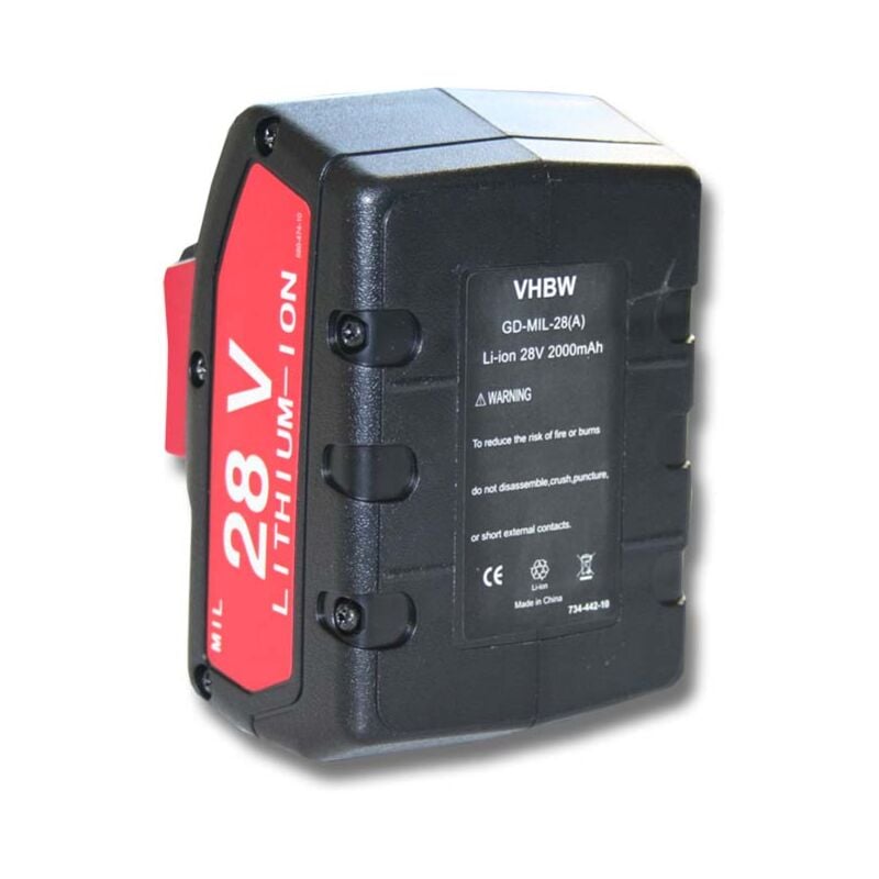 Batería recargable compatible con BS 28-A Combi herramientas eléctricas (2000 mAh, Li-Ion, 28 V) - Vhbw
Batería recargable compatible con BS 28-A Combi herramientas eléctricas (2000 mAh, Li-Ion, 28 V) - Vhbw