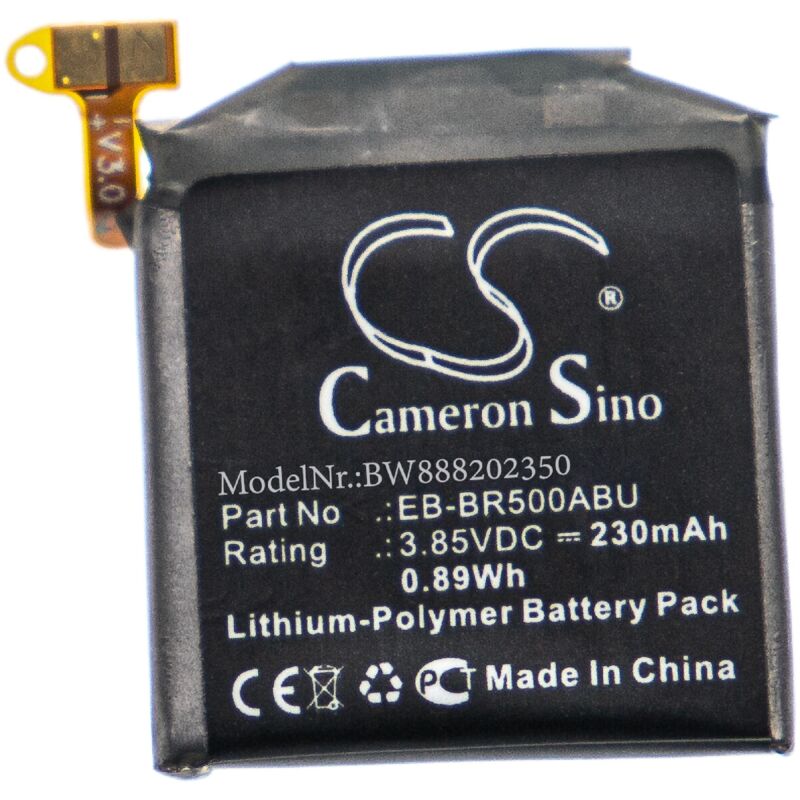 vhbw Batería recargable compatible con Samsung SM-R500, SM-R500N smartwatch, reloj de actividad (230 mAh, 3,85 V, polímero de litio)
vhbw Batería recargable compatible con Samsung SM-R500, SM-R500N smartwatch, reloj de actividad (230 mAh, 3,85 V, polímero de litio)