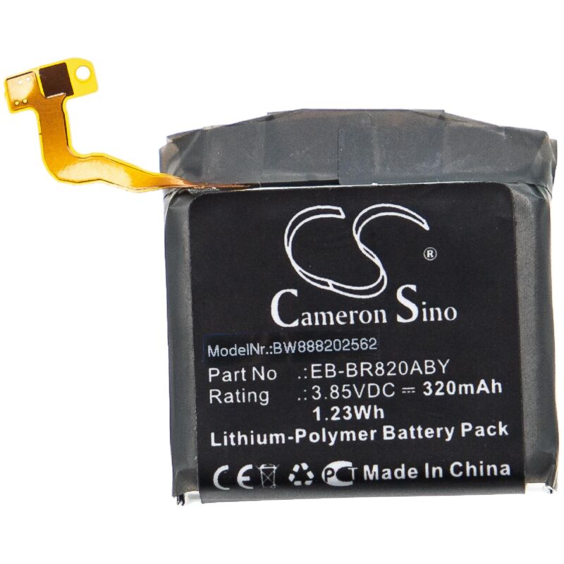 Batería recargable compatible con Samsung SM-R820, SM-R825 smartwatch, reloj de actividad (320 mAh, 3,85 V, polímero de litio) - Vhbw
Batería recargable compatible con Samsung SM-R820, SM-R825 smartwatch, reloj de actividad (320 mAh, 3,85 V, polímero de litio) - Vhbw