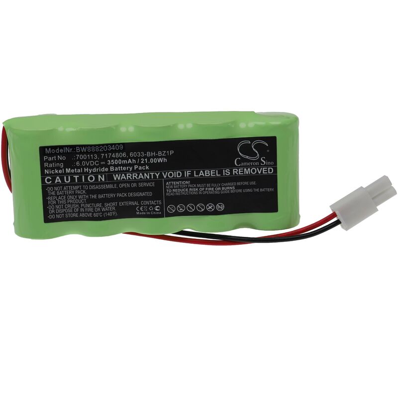 Vhbw - Batería recargable reemplaza Craftsman 6033-BH-BZ1P, 700113, 7174806 para herramientas eléctricas (3500 mAh, NiMH, 6 V)
Vhbw - Batería recargable reemplaza Craftsman 6033-BH-BZ1P, 700113, 7174806 para herramientas eléctricas (3500 mAh, NiMH, 6 V)