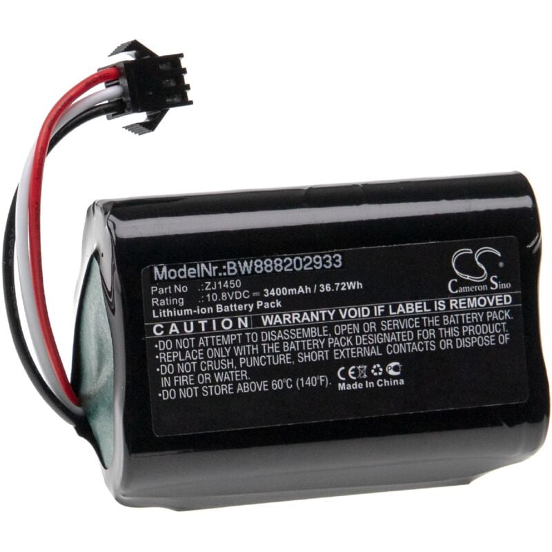 vhbw Batería recargable reemplaza Ecovacs DA60-Darfon, ZJ1450 para aspiradora, robot limpieza (3400 mAh, 10,8 V, Li-Ion)
vhbw Batería recargable reemplaza Ecovacs DA60-Darfon, ZJ1450 para aspiradora, robot limpieza (3400 mAh, 10,8 V, Li-Ion)
