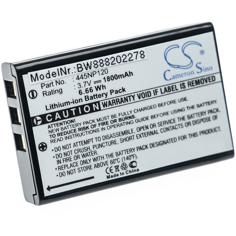 Batería recargable reemplaza Edimax 445NP120, SP-1880 para router (1800 mAh, 3,7 V, Li-Ion) - Vhbw
Batería recargable reemplaza Edimax 445NP120, SP-1880 para router (1800 mAh, 3,7 V, Li-Ion) - Vhbw