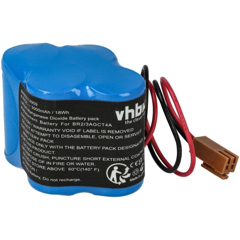 Batería no recargable reemplaza GE / Fanuc A06B-6114-K504, A98L00310025, A98L-0031-0025 para controlador de periférico (3000 mAh, 6 V, Li-Ion) - Vhbw
Batería no recargable reemplaza GE / Fanuc A06B-6114-K504, A98L00310025, A98L-0031-0025 para controlador de periférico (3000 mAh, 6 V, Li-Ion) - Vhbw