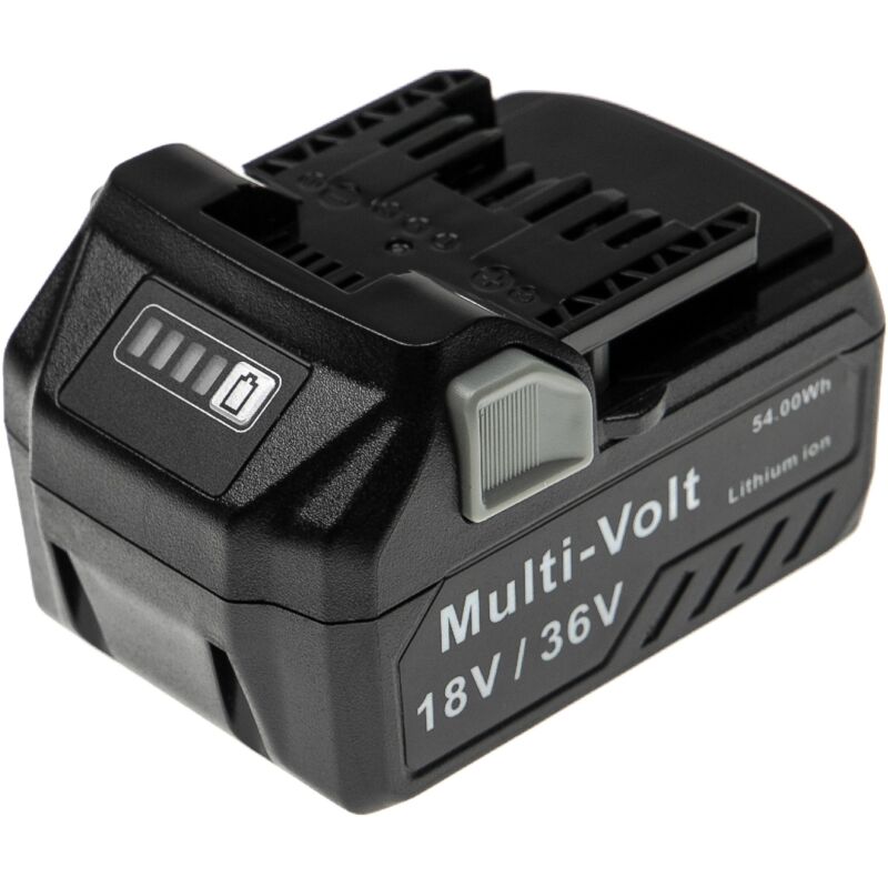 Batería recargable reemplaza HiKOKI BSL36A18, BSL36B18 para herramientas eléctricas (3000 / 1500 mAh, Li-Ion, 18 / 36 V) - Vhbw
Batería recargable reemplaza HiKOKI BSL36A18, BSL36B18 para herramientas eléctricas (3000 / 1500 mAh, Li-Ion, 18 / 36 V) - Vhbw