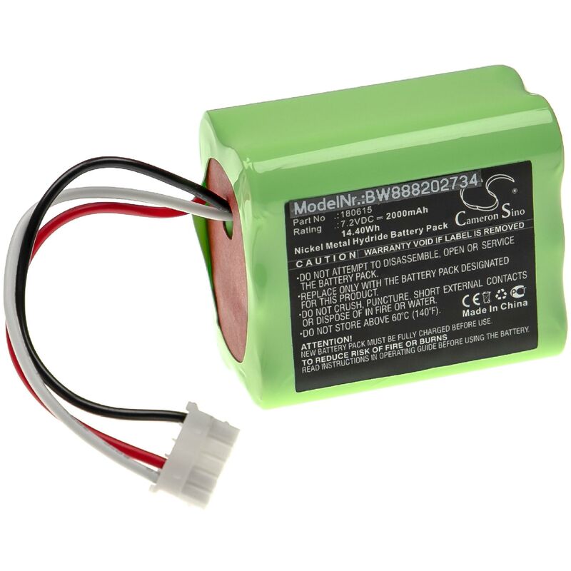 Batería recargable reemplaza Mamibot 180615 para aspiradora, robot limpieza (2000 mAh, 7,2 V, NiMH) - Vhbw
Batería recargable reemplaza Mamibot 180615 para aspiradora, robot limpieza (2000 mAh, 7,2 V, NiMH) - Vhbw