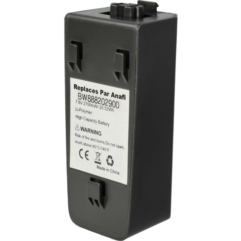 Batería recargable reemplaza Parrot PF728000AA para dron, multicóptero, cuadricóptero (2700 mAh, 7,6 V, polímero de litio) - Vhbw
Batería recargable reemplaza Parrot PF728000AA para dron, multicóptero, cuadricóptero (2700 mAh, 7,6 V, polímero de litio) - Vhbw