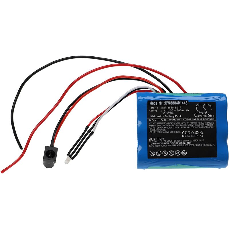 vhbw Batería recargable reemplaza Sherpa NF18650-3S1P para pulverizador (3000 mAh, 11,1 V, Li-Ion)
vhbw Batería recargable reemplaza Sherpa NF18650-3S1P para pulverizador (3000 mAh, 11,1 V, Li-Ion)