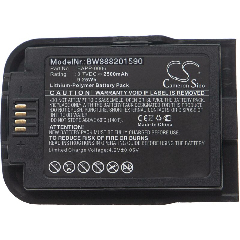 batería reemplaza HumanWare BAPP-0006 para reproductor de música MP3 (2500mAh, 7,4V, polímero de litio) - Vhbw
batería reemplaza HumanWare BAPP-0006 para reproductor de música MP3 (2500mAh, 7,4V, polímero de litio) - Vhbw