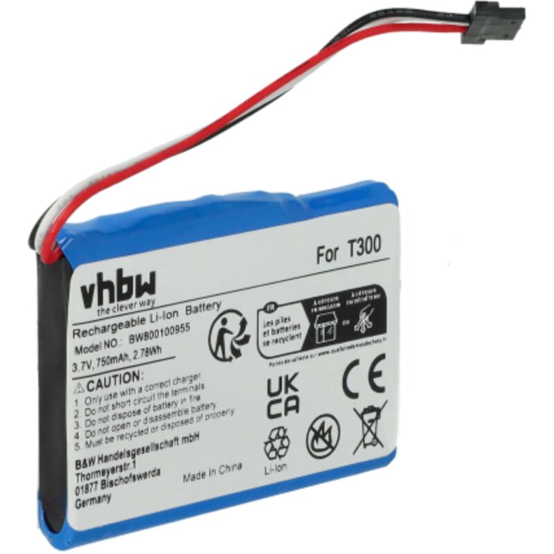 batería reemplaza Medion 338937010168, T300-1 para navegador (750mAh, 3,7V, Li-Ion) - Vhbw
batería reemplaza Medion 338937010168, T300-1 para navegador (750mAh, 3,7V, Li-Ion) - Vhbw
