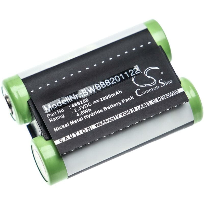 Batería recargable reemplaza Optelec 469258, EP-1, LBL-00911A, RFD-01237 para lectura electrónica (2000 mAh, 2,4 V, NiMH) - Vhbw
Batería recargable reemplaza Optelec 469258, EP-1, LBL-00911A, RFD-01237 para lectura electrónica (2000 mAh, 2,4 V, NiMH) - Vhbw