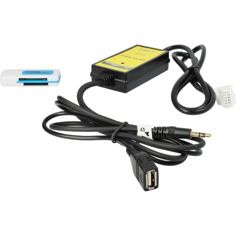 vhbw Cable adaptador AUX Line In radio coche adecuado para Toyota MR2 2004-2010, Prius 2004-2010, RAV4 2003-2010 coche, vehículo, USB
vhbw Cable adaptador AUX Line In radio coche adecuado para Toyota MR2 2004-2010, Prius 2004-2010, RAV4 2003-2010 coche, vehículo, USB