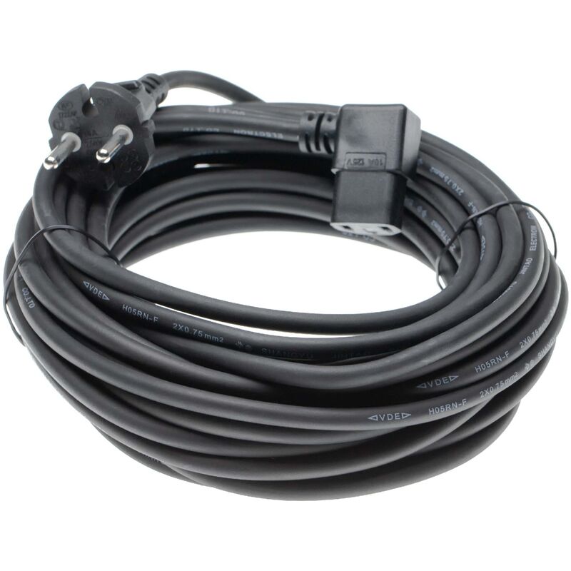Cable para alimentación eléctrica compatible con Kärcher T201, T191 aspiradoras - 10m cable de conexión - Vhbw
Cable para alimentación eléctrica compatible con Kärcher T201, T191 aspiradoras - 10m cable de conexión - Vhbw