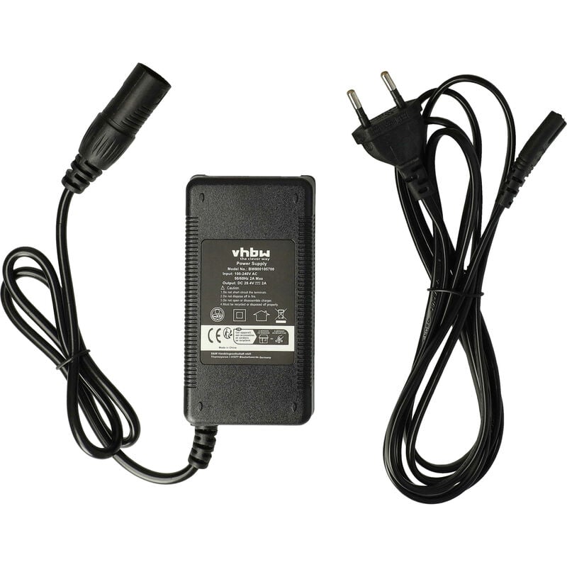 Cargador de baterías compatible con Prophete 24V Trio (tubo de sillín) para baterías de Li-Ion para pedelec/bici eléctrica, conexión 3 pines - Vhbw
Cargador de baterías compatible con Prophete 24V Trio (tubo de sillín) para baterías de Li-Ion para pedelec/bici eléctrica, conexión 3 pines - Vhbw