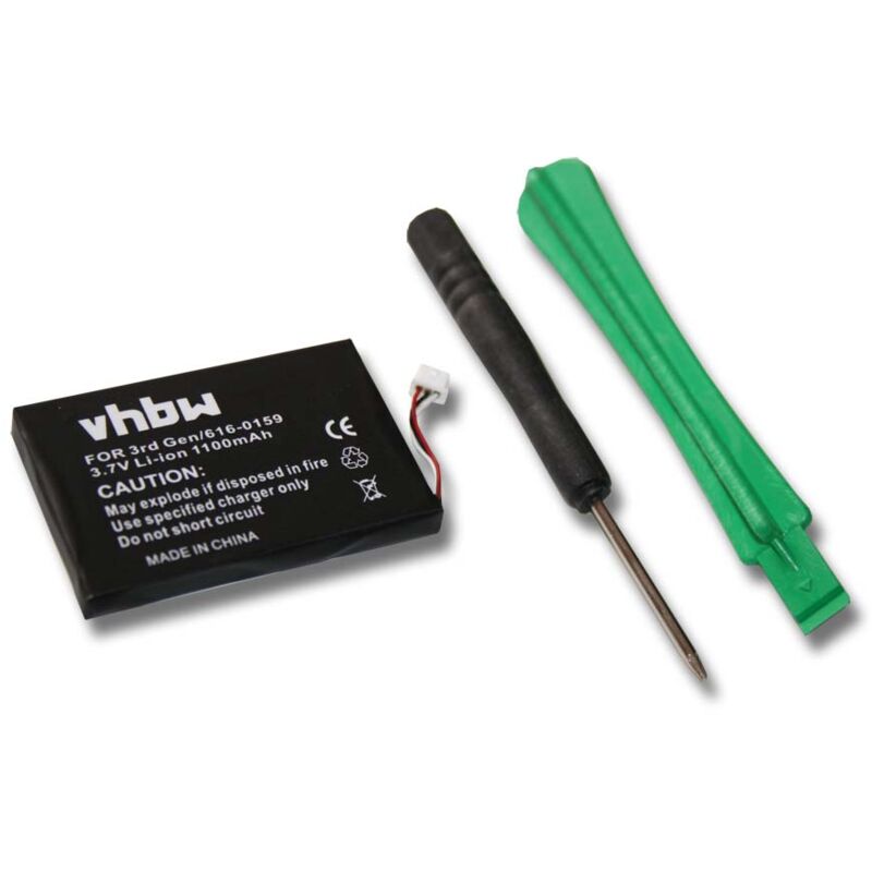 Li-Ion batería 1100mAh (3.7V) para reproductor de música MP3 Apple IPod M8948LL, M8948LL/A, M8948LLA, M8976LL, M8976LL/A, M8976LLA, M9244LL - Vhbw
Li-Ion batería 1100mAh (3.7V) para reproductor de música MP3 Apple IPod M8948LL, M8948LL/A, M8948LLA, M8976LL, M8976LL/A, M8976LLA, M9244LL - Vhbw