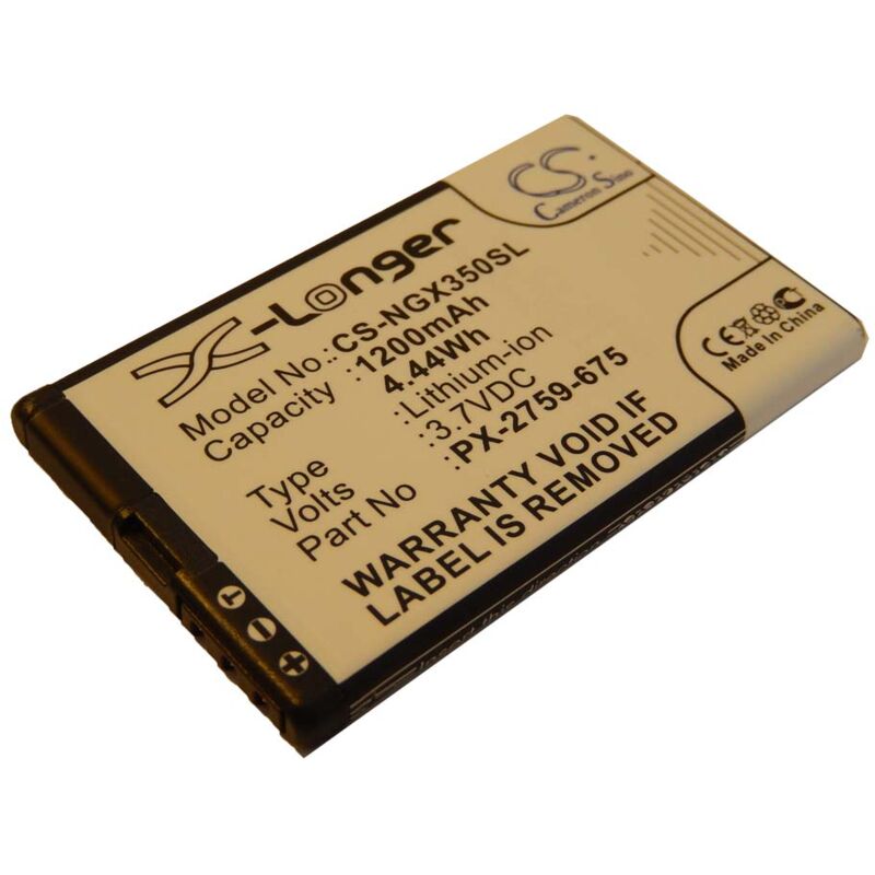 Li-Ion batería 1200mAh (3.7V) para sistema de navegación GPS Navgear Motorradnavi Tourmate SLX-350 y PX-2759-675. - Vhbw
Li-Ion batería 1200mAh (3.7V) para sistema de navegación GPS Navgear Motorradnavi Tourmate SLX-350 y PX-2759-675. - Vhbw