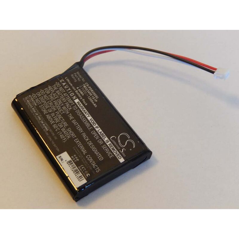 Li-Ion batería 1200mAh (3.7V) para sistema de navegación Pharos Drive GPS 200, PDR200 por TM523450 1S1P. - Vhbw
Li-Ion batería 1200mAh (3.7V) para sistema de navegación Pharos Drive GPS 200, PDR200 por TM523450 1S1P. - Vhbw