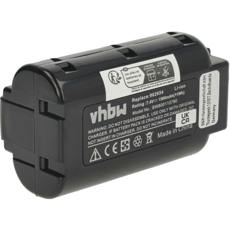 Li-Ion Batería 1500mAh (7.4V) para su herramienta electrónica Paslode B20543, CF325L, IM200F18, IM250, IM250A, IM250A LI por 404400, B20543A. - Vhbw
Li-Ion Batería 1500mAh (7.4V) para su herramienta electrónica Paslode B20543, CF325L, IM200F18, IM250, IM250A, IM250A LI por 404400, B20543A. - Vhbw