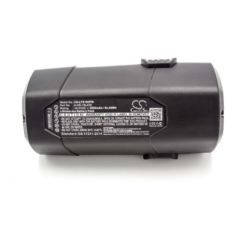 Li-Ion batería 3000mAh (18V) para herramienta eléctrica powertools tools Lux-Tools A-KS-18Li/25 - Vhbw
Li-Ion batería 3000mAh (18V) para herramienta eléctrica powertools tools Lux-Tools A-KS-18Li/25 - Vhbw